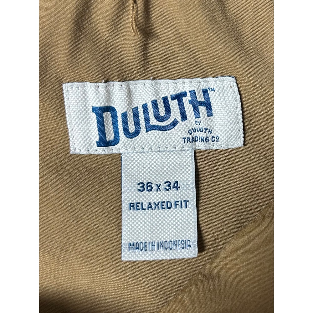 Duluth Trading Co Mens Dry on the Fly Cargo Pants Brown Relaxed Fit 36x34 Hiking - Picture 6 of 16